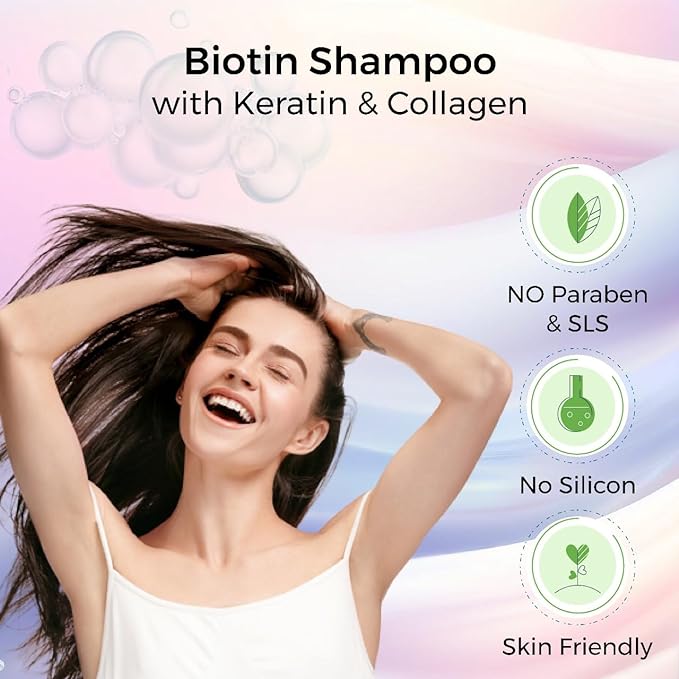 Biotin Shampoo with Keratin & Collagen - 200ml