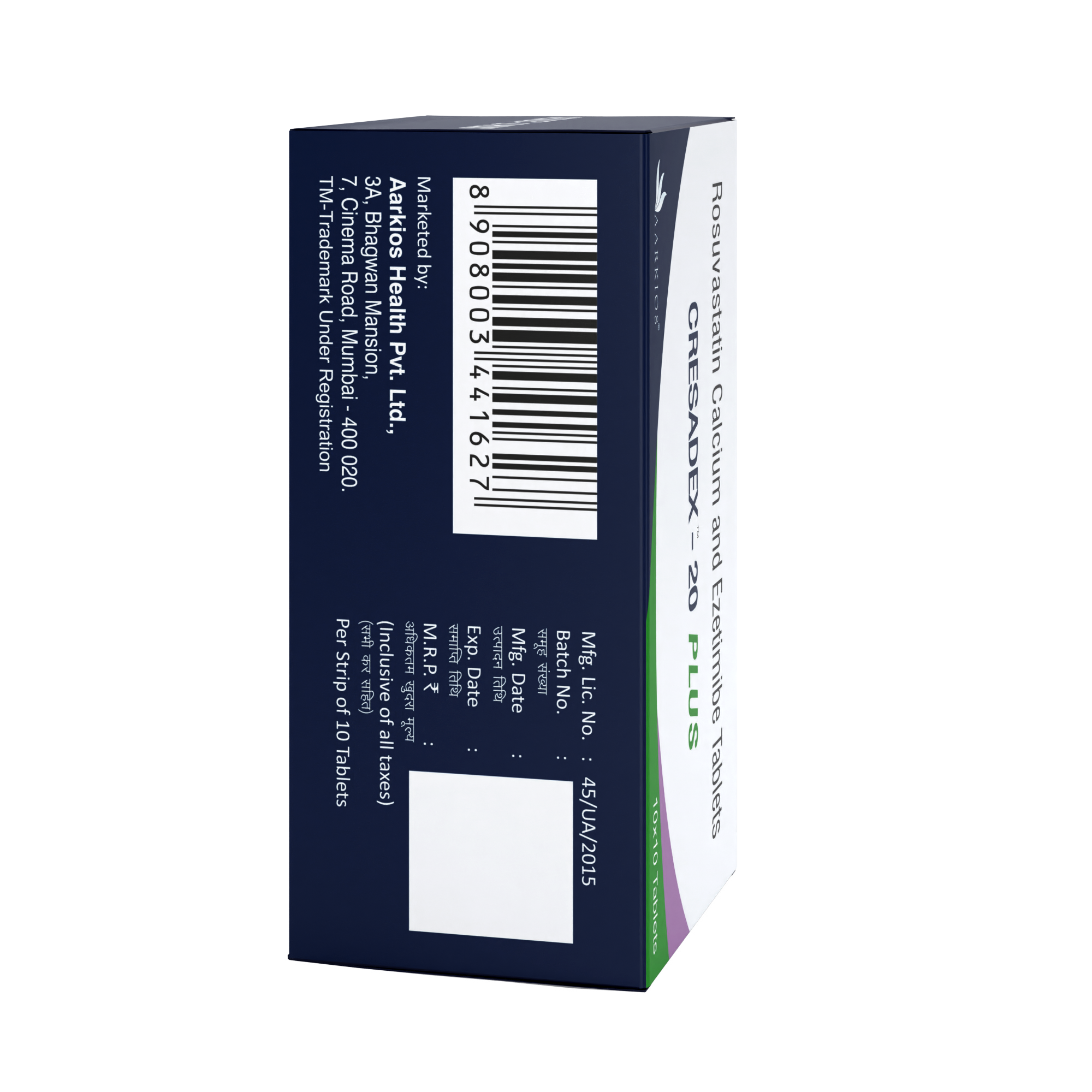 Cresadex™ 20 Plus - 10 Tablets ( Pack of 3 Strips )