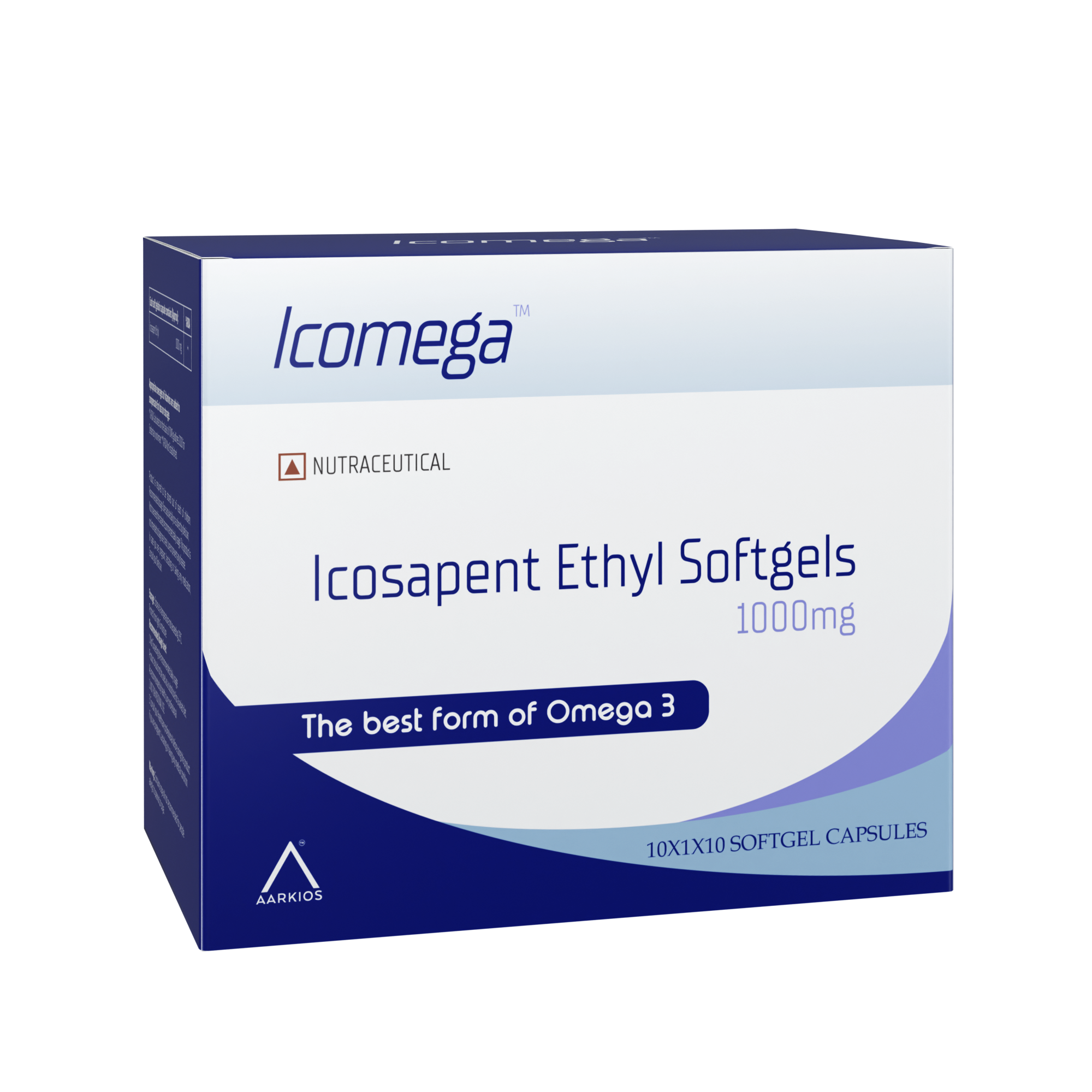 Icomega (Icosapent Ethyl Softgels) - 10 Softgel Capsules
