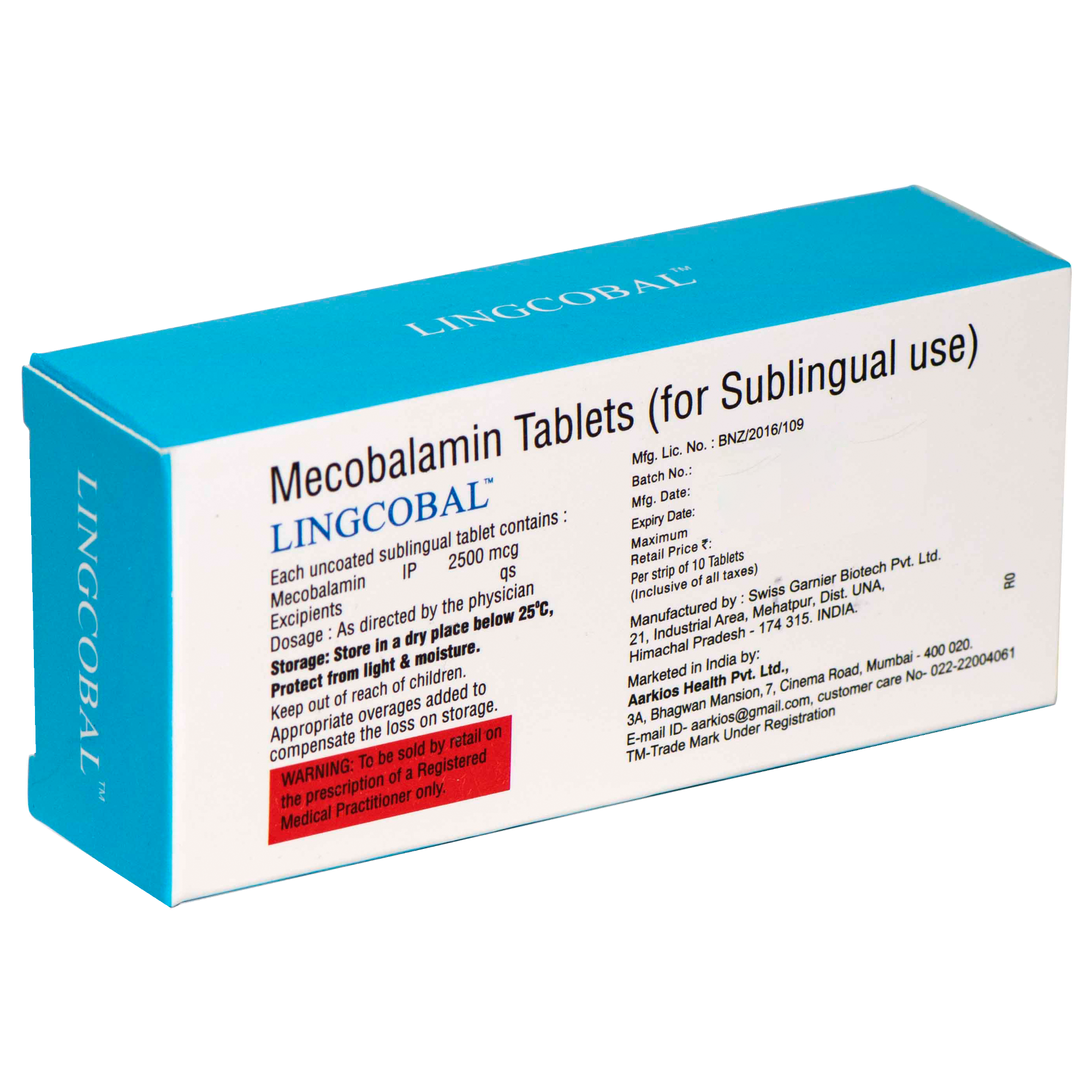 Lingcobal™ - 10 Tablets ( Pack of strips 3 )
