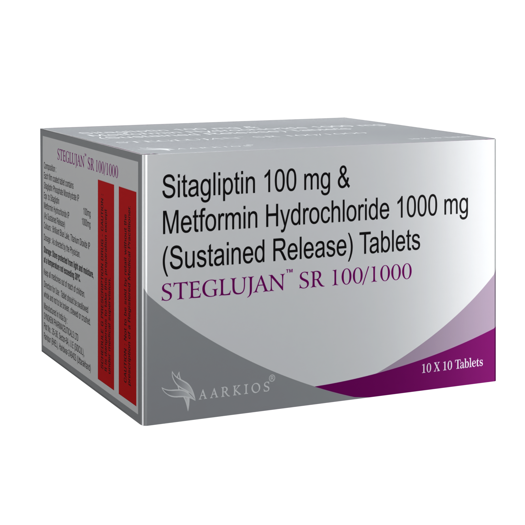 Steglujan™ SR 100/1000 - 10 Tablets ( Pack of 3 Strips )