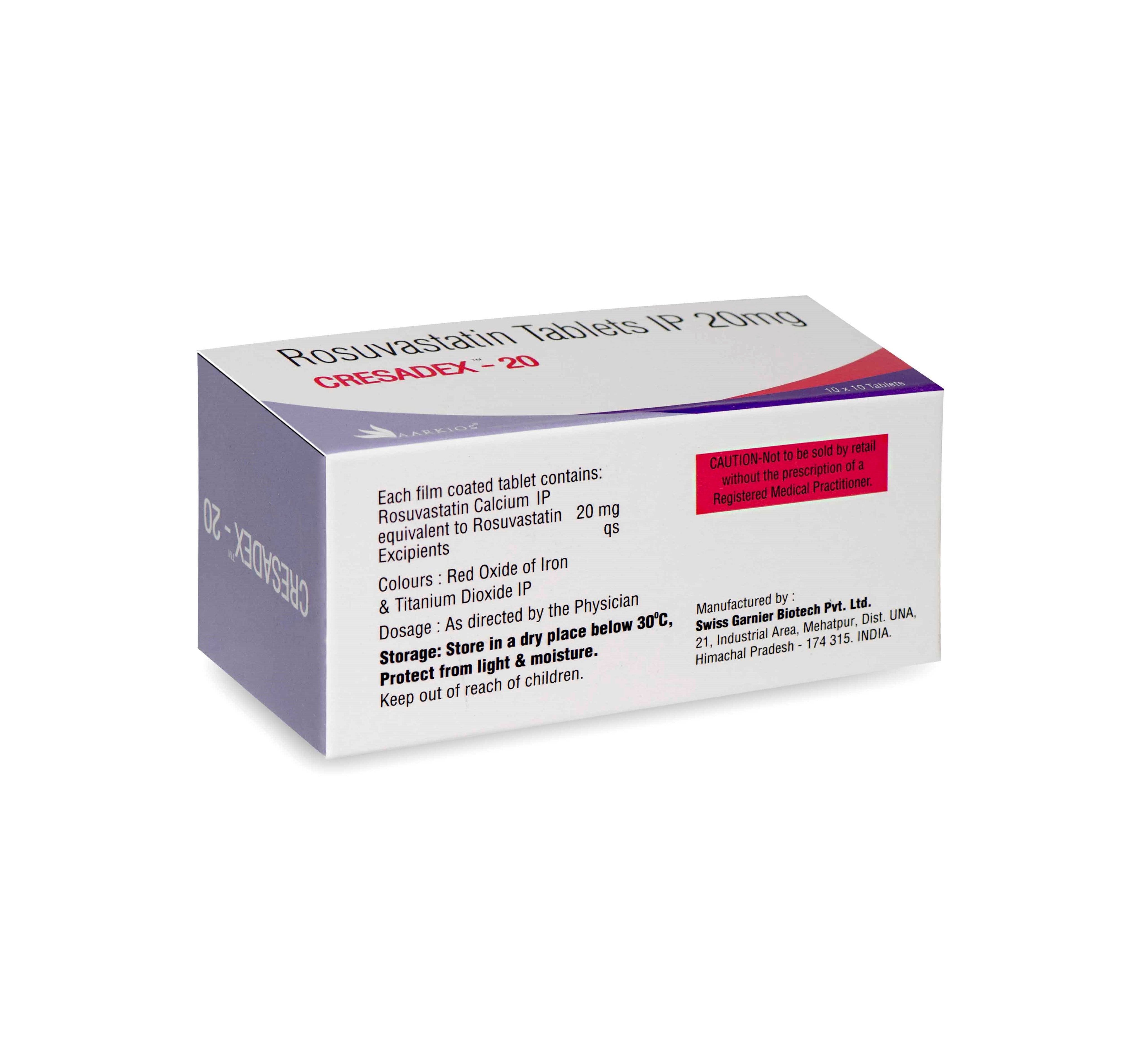 Cresadex™ 20 - 10 Tablets ( Pack of 3 Strips )