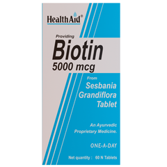 Biotin 5000mcg - 60 Tablets