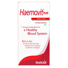 Haemovit Plus (Iron, Folic Acid and Vitamin B12 ) - 30 Capsules