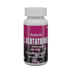 L-Glutathione 500mg with Vitamin C & Astaxanthin - 60 Tablets