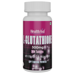 L-Glutathione 500mg with Vitamin C & Astaxanthin - 30 Tablets