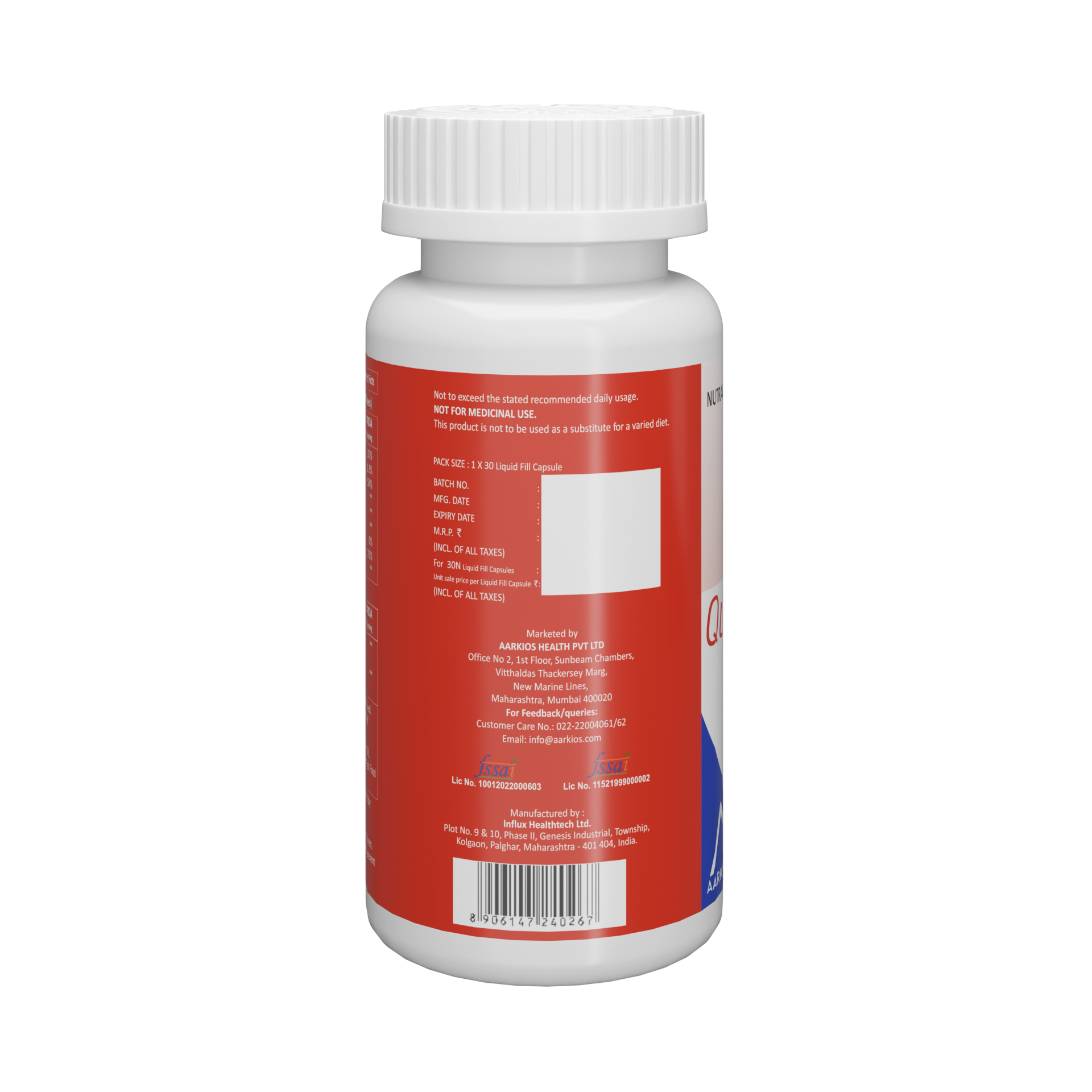 HealthAid® Quinzyme™ - 30 Liquid Fill Capsules