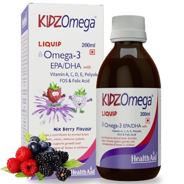 HealthAid KidzOmega® (Omega 3 Syrup for Children) -200ml