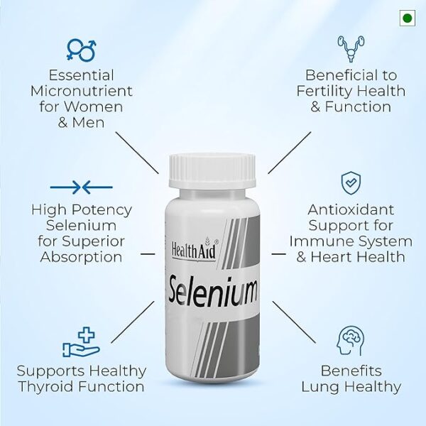 HealthAid Selenium 200mcg -60 Tablets - Image 4