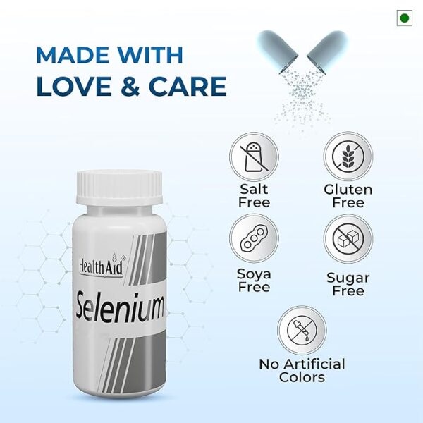 HealthAid Selenium 200mcg -60 Tablets - Image 2