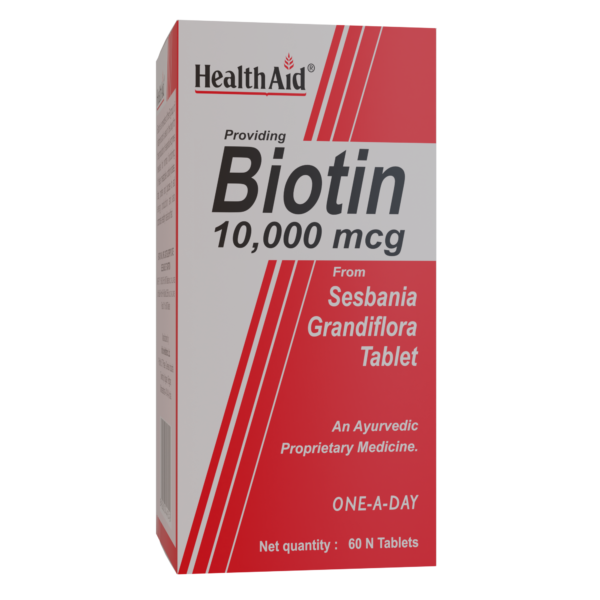 HealthAid Biotin 10000mcg - 60 Tablets - Image 4