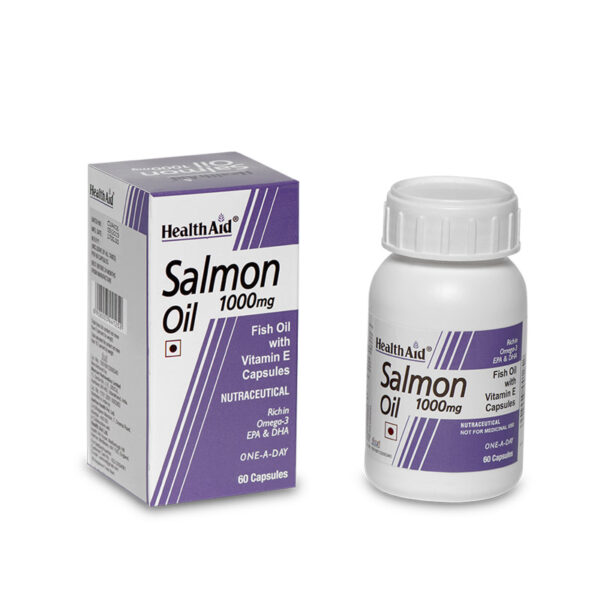 HealthAid Salmon Oil 1000mg -60 Capsules - Image 2