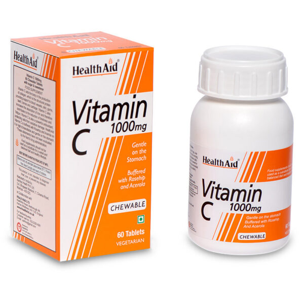 Vitamin C 1000mg (Chewable Tablets) - HealthAid - Image 2