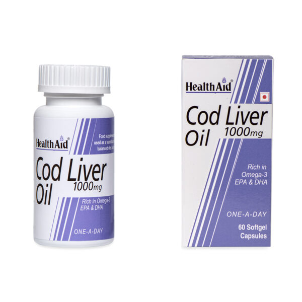 Cod Liver Oil 1000mg (60 Capsules) - HealthAid