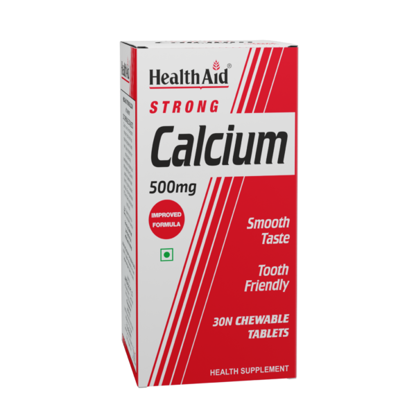 HealthAid Strong Calcium  500mg - 30 Chewable Tablets