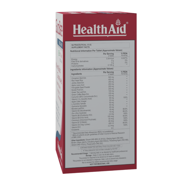 HealthAid GlucoBate - 60 Tablets - Image 6